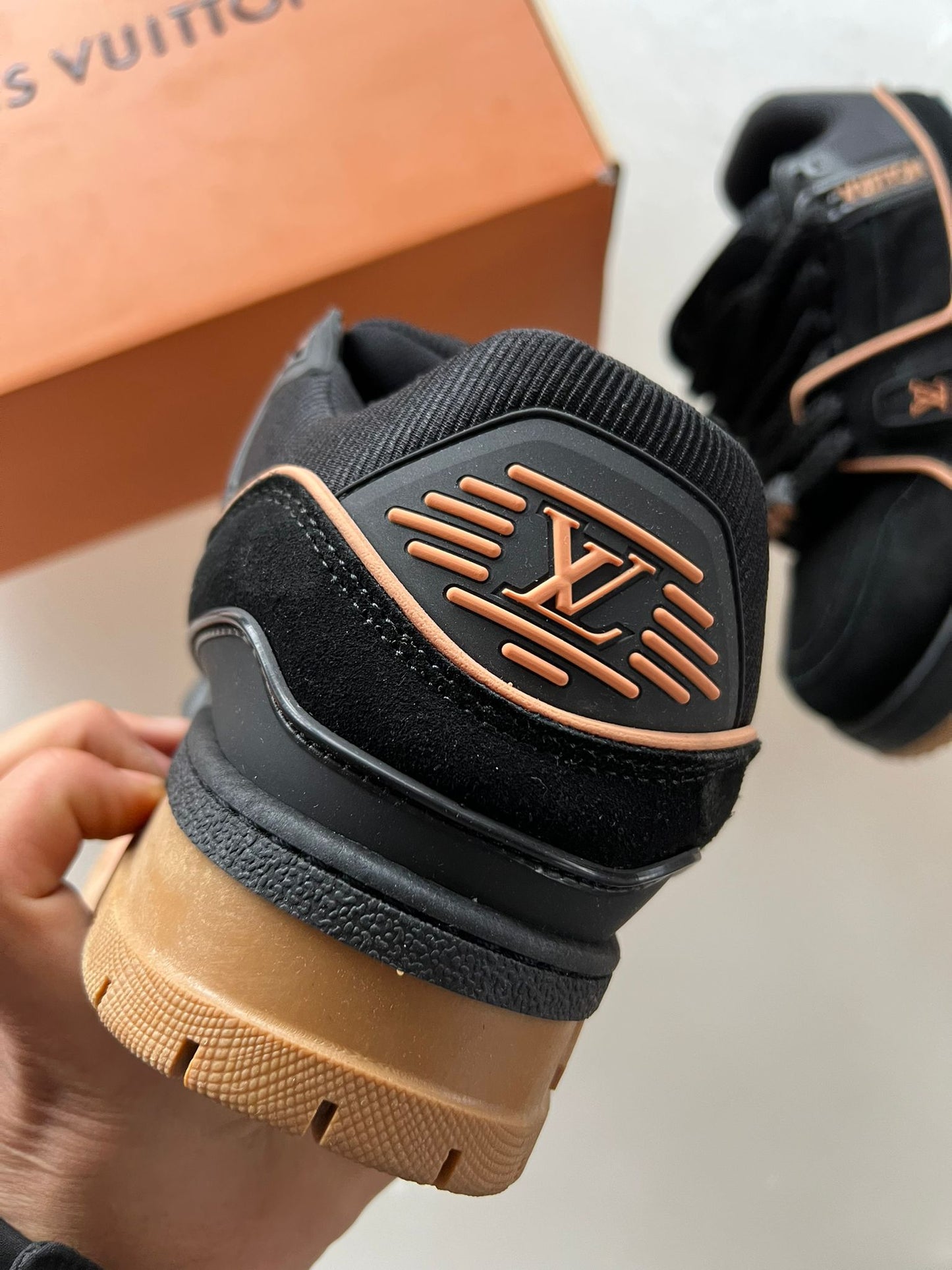 Louis Vuitton Trainer Negro Marron