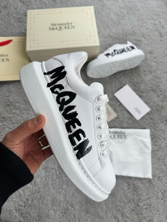 Alexander McQueen White Graffiti