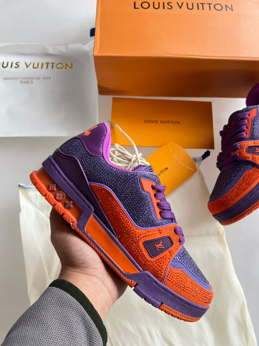 Louis Vuitton Trainer Swarovski Purple