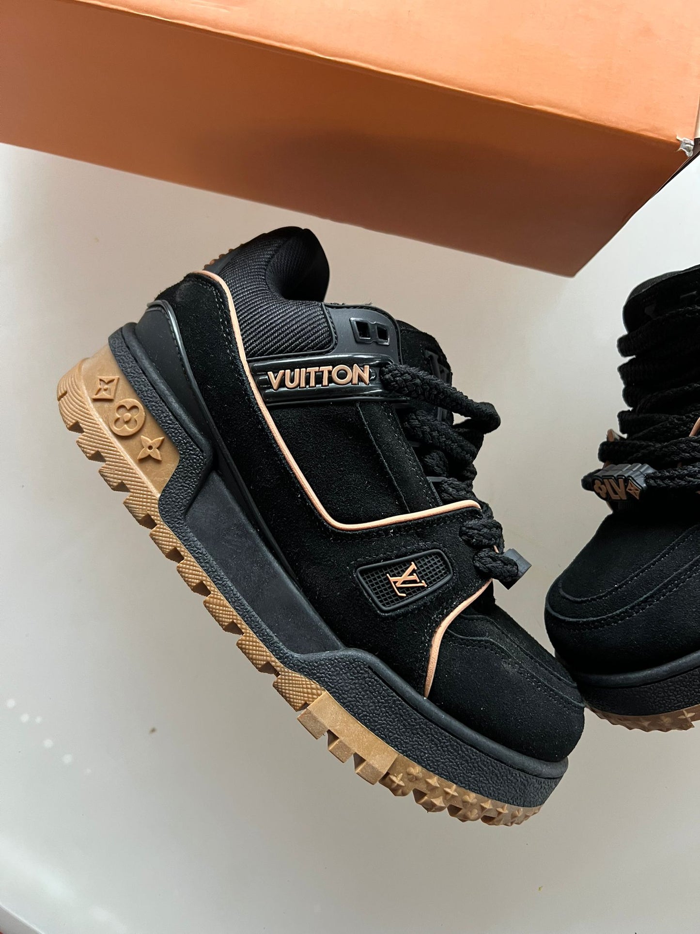 Louis Vuitton Trainer Negro Marron