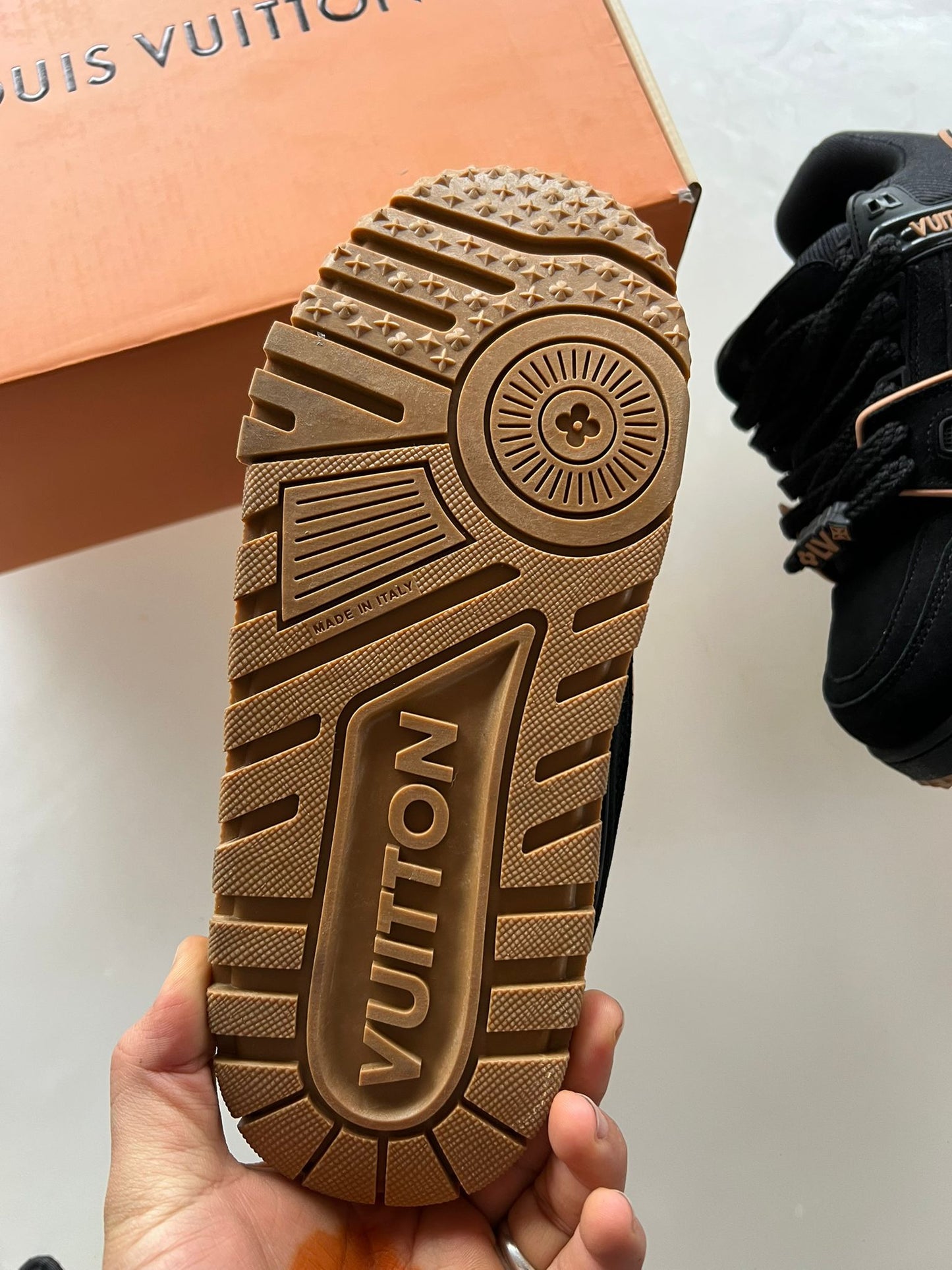 Louis Vuitton Trainer Negro Marron