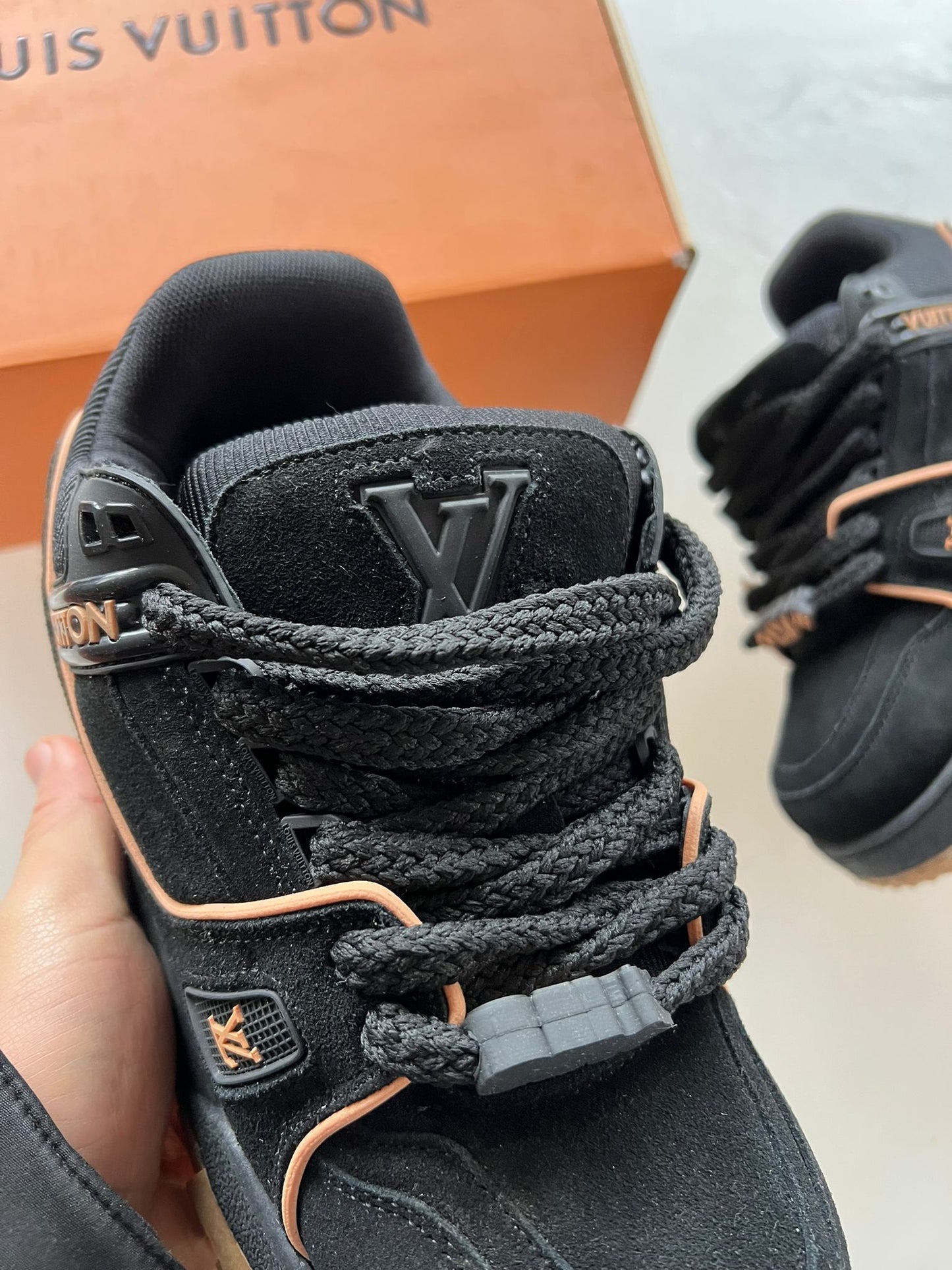 Louis Vuitton Trainer Negro Marron