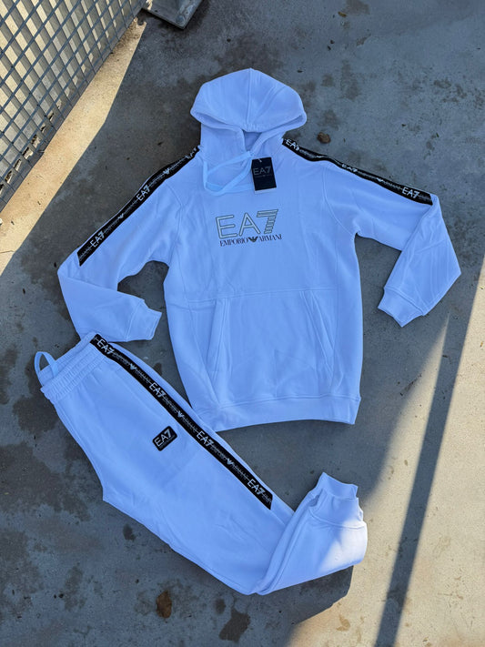 Chandal Armani EA7 White Black