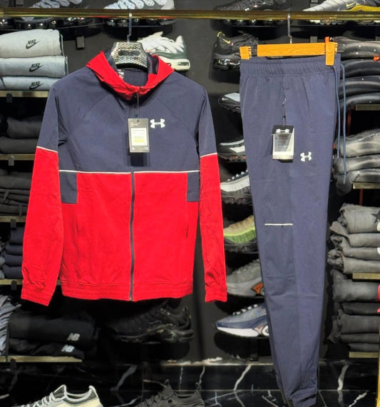 Under Armour Tracksuit 2025 Black Red