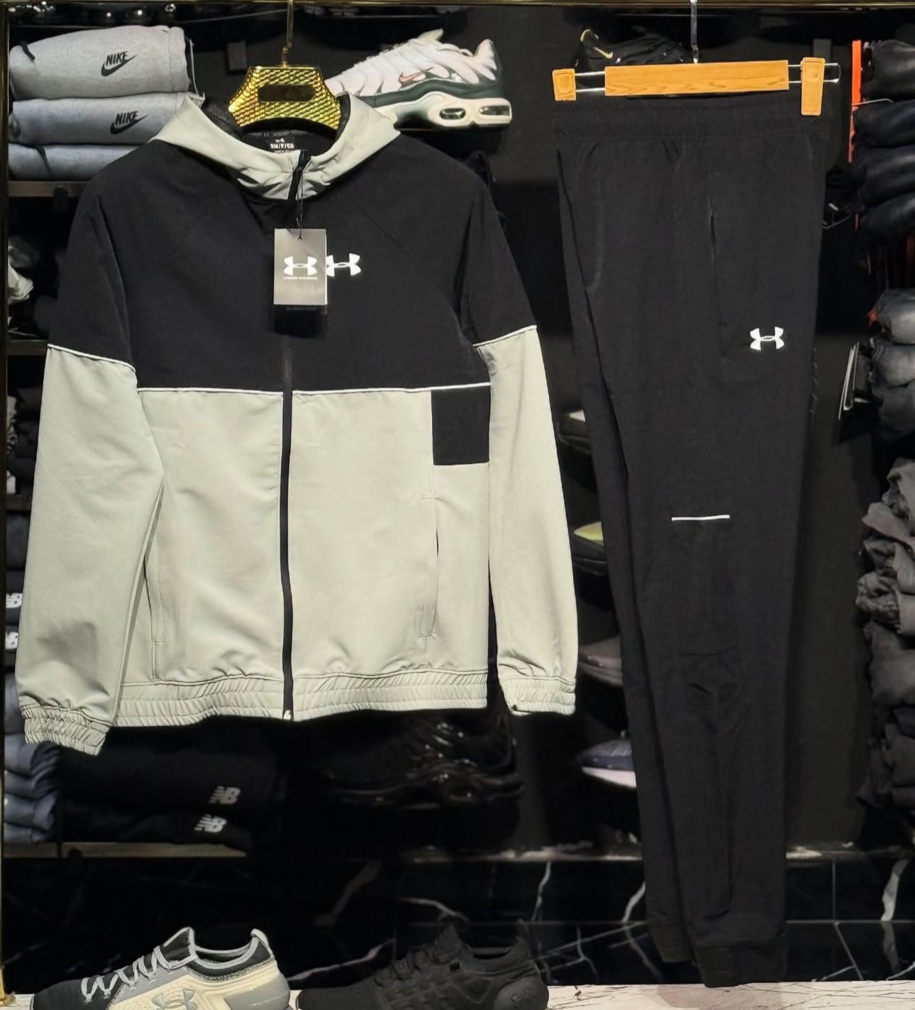 Under Armour Tracksuit 2025 Black Grey
