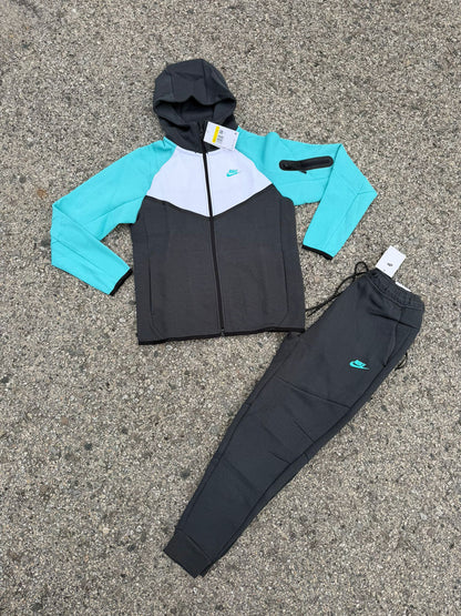 Nike Tech Fleece Grey And Blue