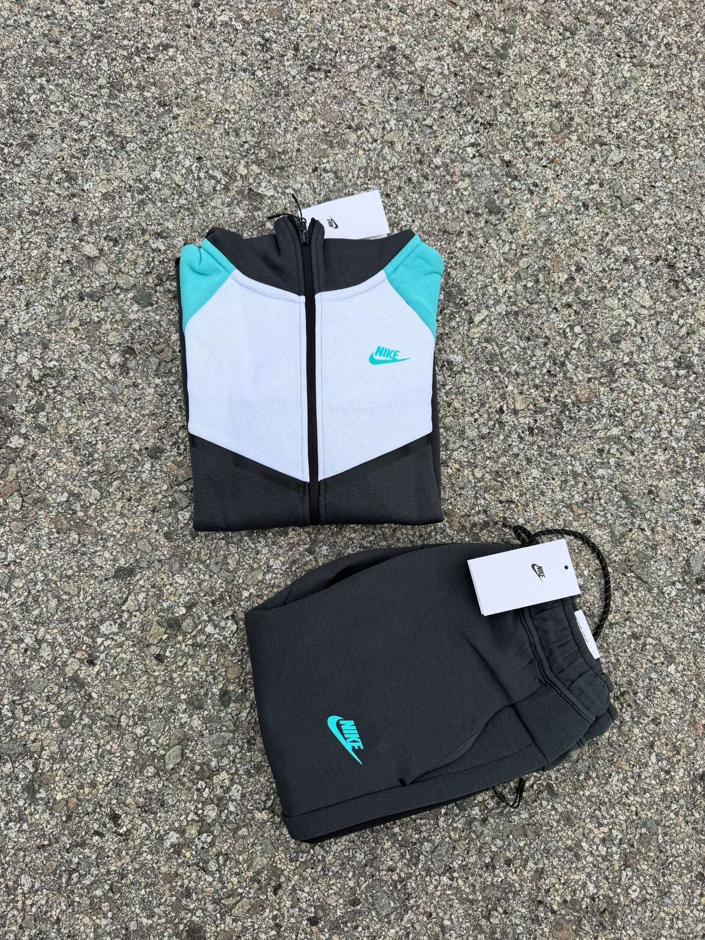 Nike Tech Fleece Grey And Blue