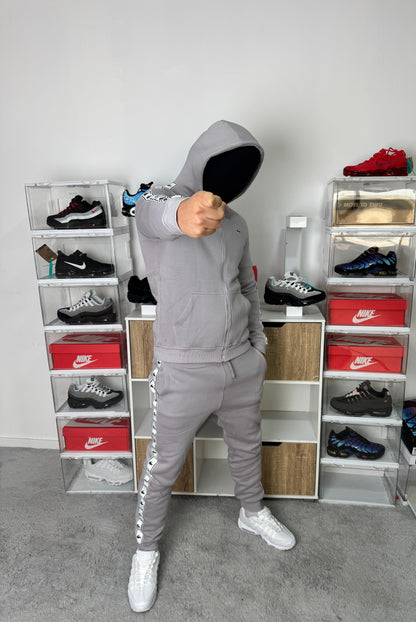 Chandal Lacoste Cremallera Gris