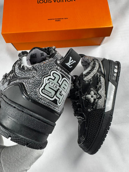 Louis Vuitton Skate Black Shiny Stones